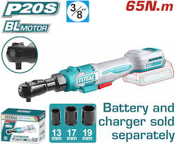 Total Electric 3/8" Battery Ratchet 20V 65 Nm Solo Total Electric 3/8" Battery Ratchet 20V 65 Nm Solo