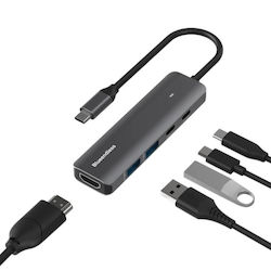 Blueendless USB-C Докинг Станция с HDMI 4K PD (YL309V)