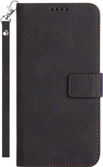 Exklusive Brieftasche aus Synthetischem Leder / Silikon Schwarz (Huawei Nova 11 Pro)