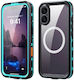 Husă Rezistentă La Apă Redpepper Dot Compatibil Cu Magsafe Apple Iphone 17 6.3" Shockproof Waterproof Albastră