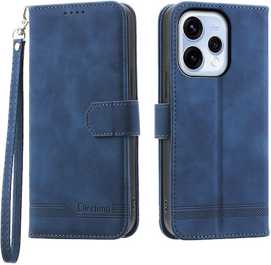 Dierfeng Θήκη Πορτοφόλι Blue Oppo Reno15 5g
