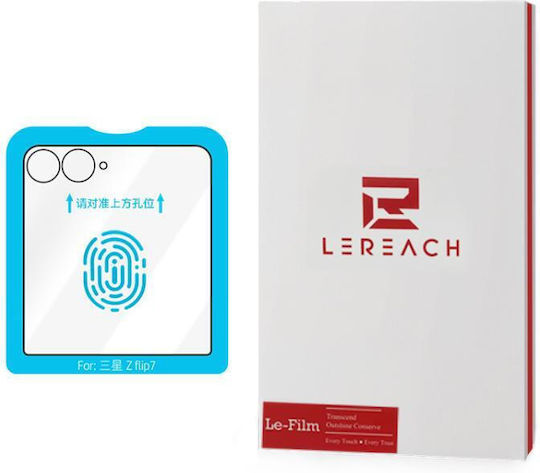 Galaxy Z Flip8 Flip7 Външен Екран Lereach Cf Серия Puretab Версия Hd Телефон Закалено Фолио Черно