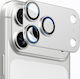 Iphone 18 Pro Enkay Anti-reflection Camera Lens Frosted Armor Aluminium Alloy Tempered Glass Film Silver