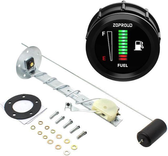 Zoproud Is0811fz Индикатор За Резервоар За Гориво 52mm 12/24v Модифициран Led Индикатор За Ниво На Гориво За Автомобил Спецификации Поплавък За Масло