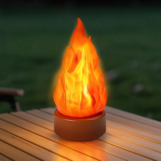 Λάμπα Led Επαναφορτιζόμενη για Camping 3W Πορτοκαλί