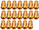 D1spec 20 Pieces Set Wheel Nuts M12 X 1.5 Racing Gold