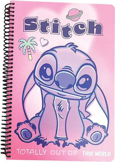 Gim Spiral Ruled Notebook B5 70 Paper Sheets 2 Subjects Pink