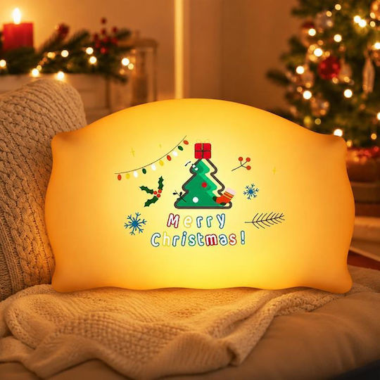 Zhl001s Christmas Silicone Pillow Night Light Christmas Tree