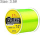 3.5# 500m High Strength Nylon Monofilament Main Fishing Line Fluorescent Yellow