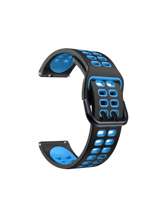 Huawei Watch Gt Runner Double Row Σιλικόνης Μαύρο Μπλε
