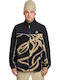 Herren Fleecejacke Schwarz Beige