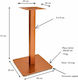 Stand De Masă Metalic Cu Reglaj Culoarea Cuprului 80x80cm