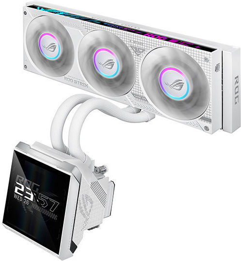 Asus ROG Strix SLC IV 360 AIO CPU Liquid Cooling with 3 120mm Fans and ARGB Lighting White
