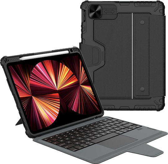 Nillkin Bumper Combo Flip Cover Durable with Keyboard Black (iPad Air 4/5/10.9 2020/11 2024/2025/2026/Pro 11 2020/2021/2022)