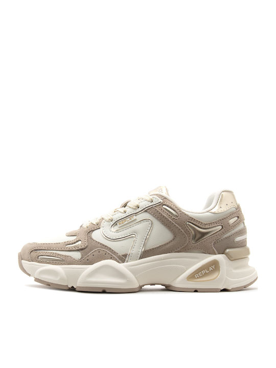 Destiny Damen Sneakers Beige Gold