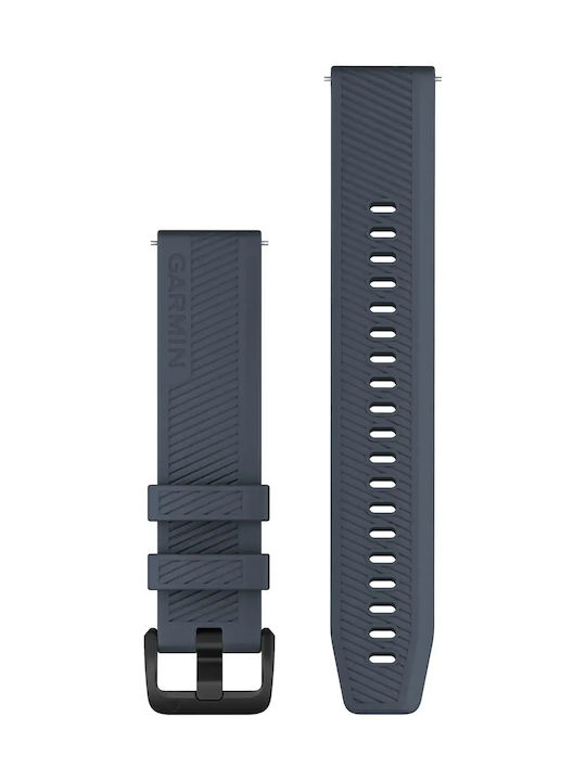 Garmin Силиконова Каишка Quick Release 20 Гранитно Синьо Черна Хардуер