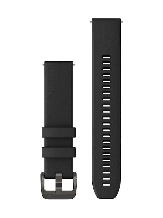 Garmin Curea din silicon cu eliberare rapidă 20 Negru Negru Hardware