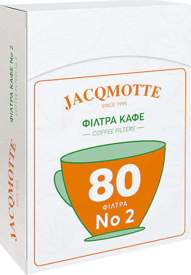 Jacqmotte 80 Хартиени Филтри за Кафе за 4-6 Чаши