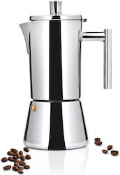 Καφετιέρα Barista Ατσάλινη Πίεση 10 Λίτρα 500ml Ασημί