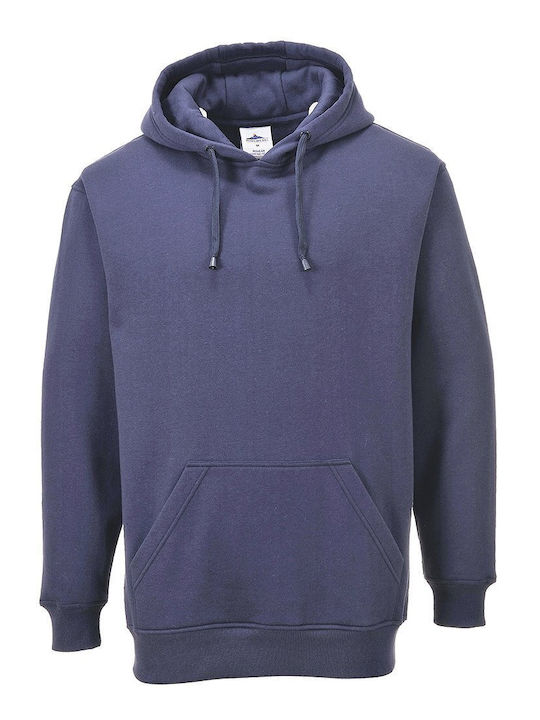 Roma Hoodie Upf + Size S Navy Blue