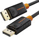 Cabletime CT-AV585-01G Καλώδιο DisplayPort male - 1.8m Μαύρο