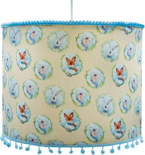 Animal In Frames Einfaches Licht Kinderzimmer-Deckenleuchte mit E27-Fassung Silbergrau Pün Pün 35x20cm