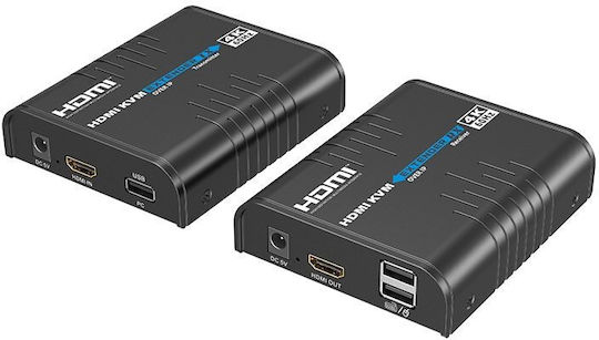 Lenkeng Kvm Hdmi Extender Over Ip 1g 4k60hz 120m & Touch Screen Control Lkv473kvm-m5.0