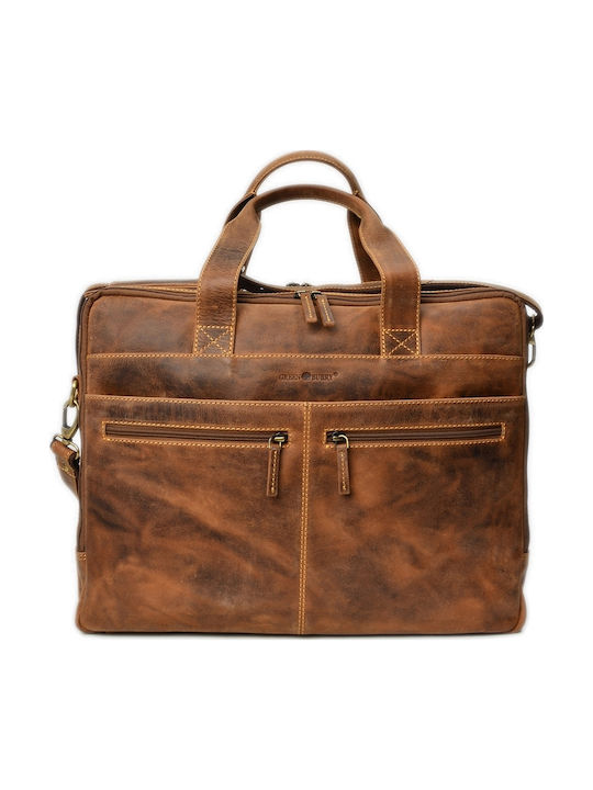 Geantă bărbătească de umăr / crossbody din piele Bej