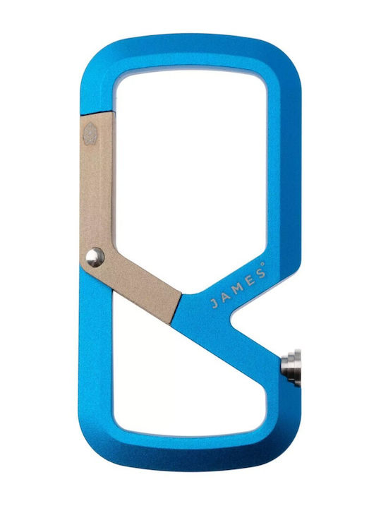Schlüsselanhänger Karabiner James Brand Mehlville Blau