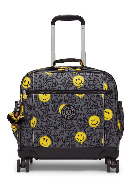 Kipling Storia Ученическа Раница Куфар Сива 40.5 x 20 x 45см