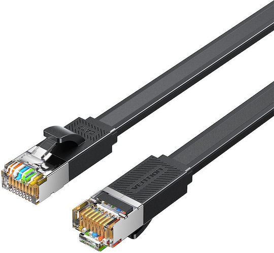 Vention Network Cable Cat7 Flat 2.0m Black Icgbh