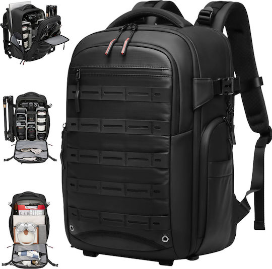 Rucsac Foto Multifuncțional 2 În 1 Geantă Profesională Pentru Camere Dslr Mirrorless Camere Sport Dronă Suport Pentru Trepied Obiective Accesorii Compartiment Pentru Laptop Impermeabil Rucsac Cu Buzunare Multiple Capacitate Mare 20x43x30 Cm