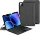 Leather Tablet Case Bluetooth Keyboard Touchpad Backlight Xiaomi Pad 8 Black