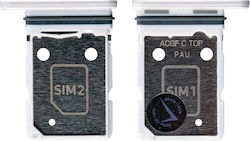 Samsung A37 5g A376 Dual Sim Card Holder White Gh98-50810c Original Service Pack Samsung A37 5g A376 Dual Sim Card Holder White Gh98-50810c Original Service Pack