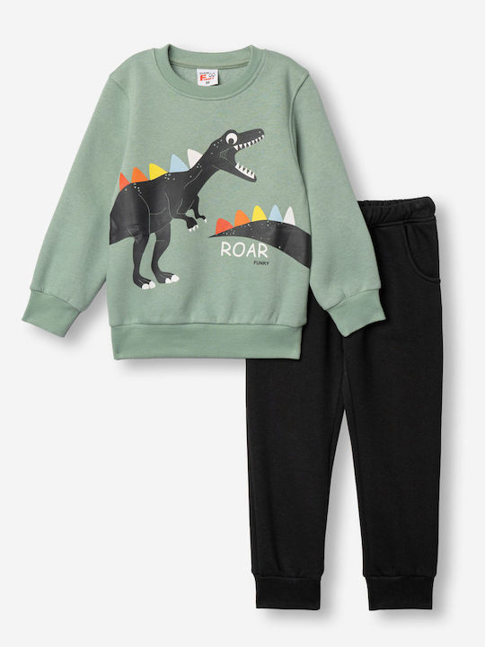 Funky Kinder Sweatpants Set Schwarz