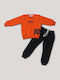 Kids Sweatpants Set With Top Orange