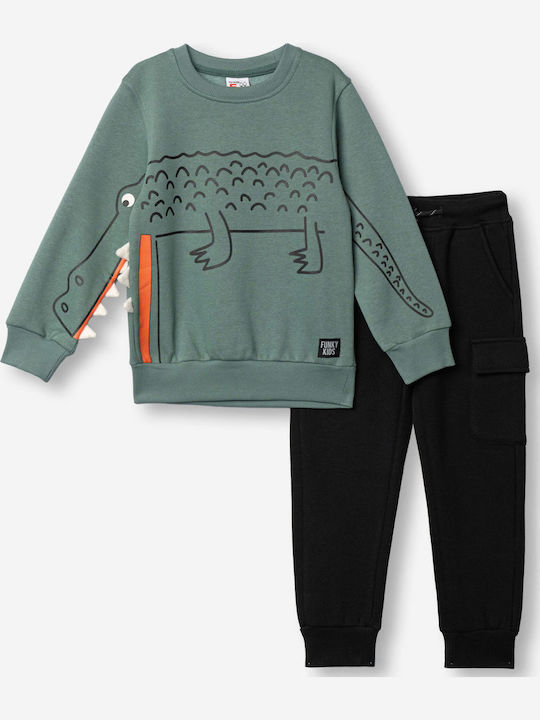 Funky Kinder Sweatpants Set Grün