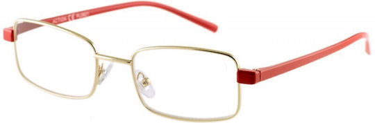 Nea Optiki Reading Glasses +2.25 In Red Colour MO1052C1225