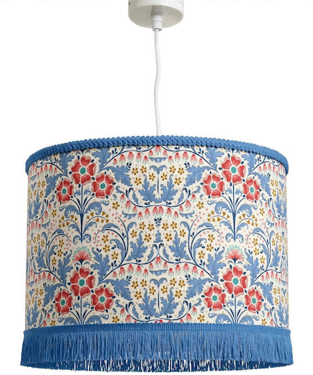Oxygen Deckenleuchte Blau mit Lampenbirnensockel E27 35x20cm