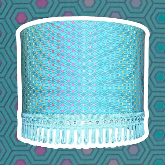 Blue Pendant Ceiling Light with E27 Socket 35x20cm