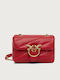 Leather Women's Crossbody Bag Red
