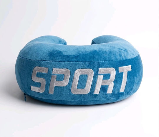 SPV Memory Foam Light Blue Travel Pillow