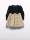Kinderkleid aus Tüll in Schwarz