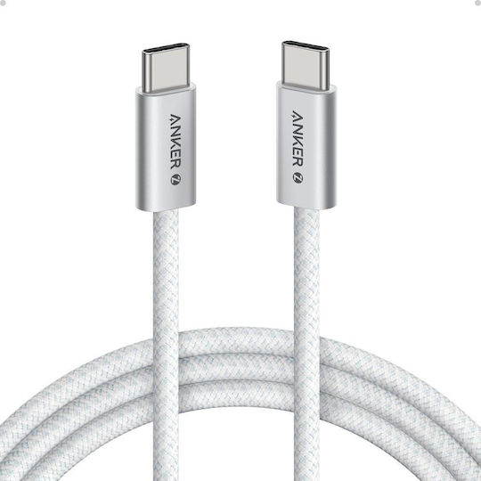 Anker Zolo USB Typ-C Zu USB Typ-C Datenkabel 240W 1,8m Weiß