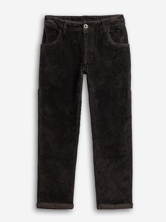 Kids Corduroy Black Trouser