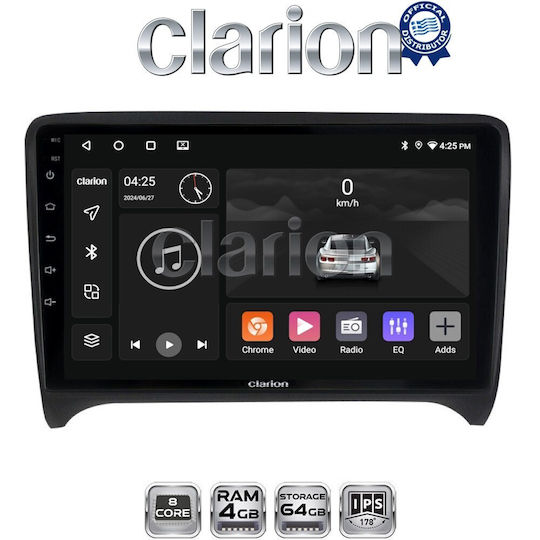 Clarion Gl52078 Οθόνη Oem Multimedia Αυτοκινήτου Audi Tt 2007 > 2014 Carplay Androidauto Bt Gps Wifi Gprs