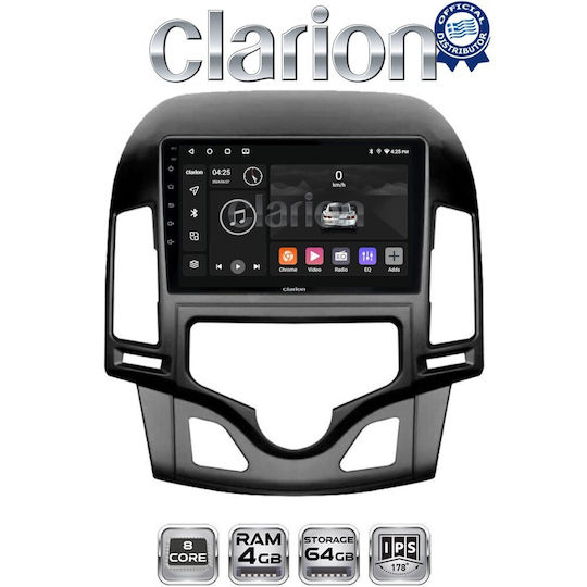 Clarion Gl52043cl OEM Мултимедийна Екран Автомобилни Аудио Системи Hyundai I30 2007-2012 CarPlay AndroidAuto BT GPS Wi-Fi GPRS