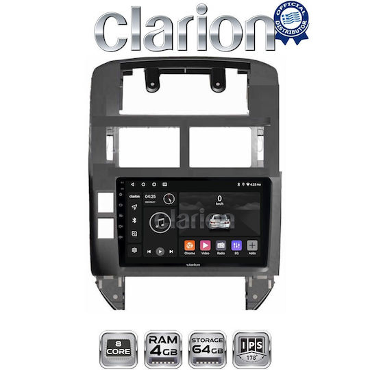 Clarion Gl52582 OEM Мултимедийна Екран Автомобилни Аудио Системи VW Polo 2002>2010 CarPlay AndroidAuto BT GPS WiFi GPRS