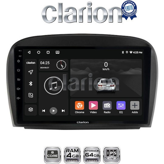Clarion Gl52817 OEM Мултимедийна Автомобилна Екран Mercedes SL 2009 > 2014 CarPlay AndroidAuto BT GPS WiFi GPRS