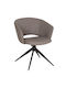 Annel Dining Chairs with Faux Leather Upholstery Grey 2 pcs 63x63x74cm